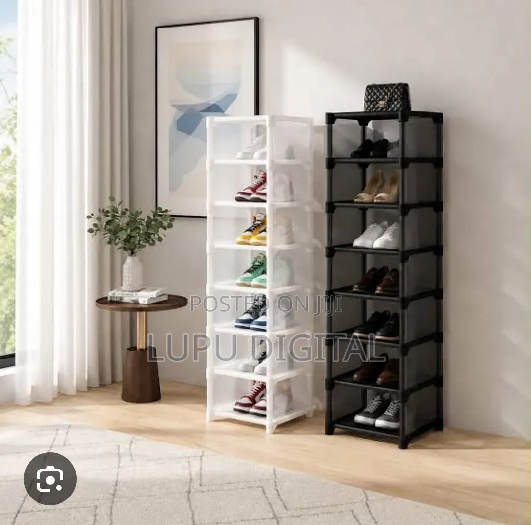 7 Layer Simple Membrane Shoe Cabinet Yk004 Size 27x26x122cm