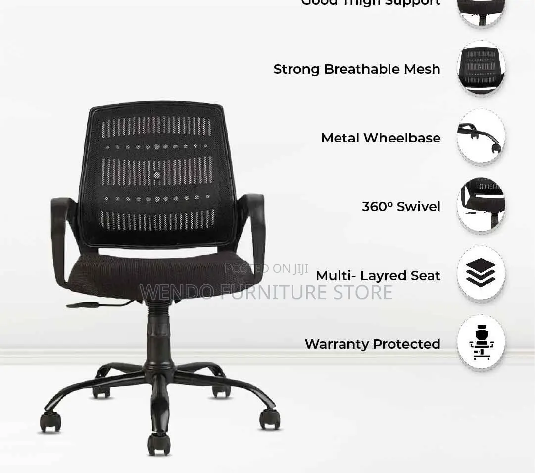 Office Chairs; Swivel Ergonomic Adjustable Office Chairs
