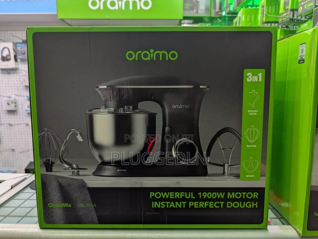 Oraimo 6 Speeds Durable Metal Gears Stand Mixer.