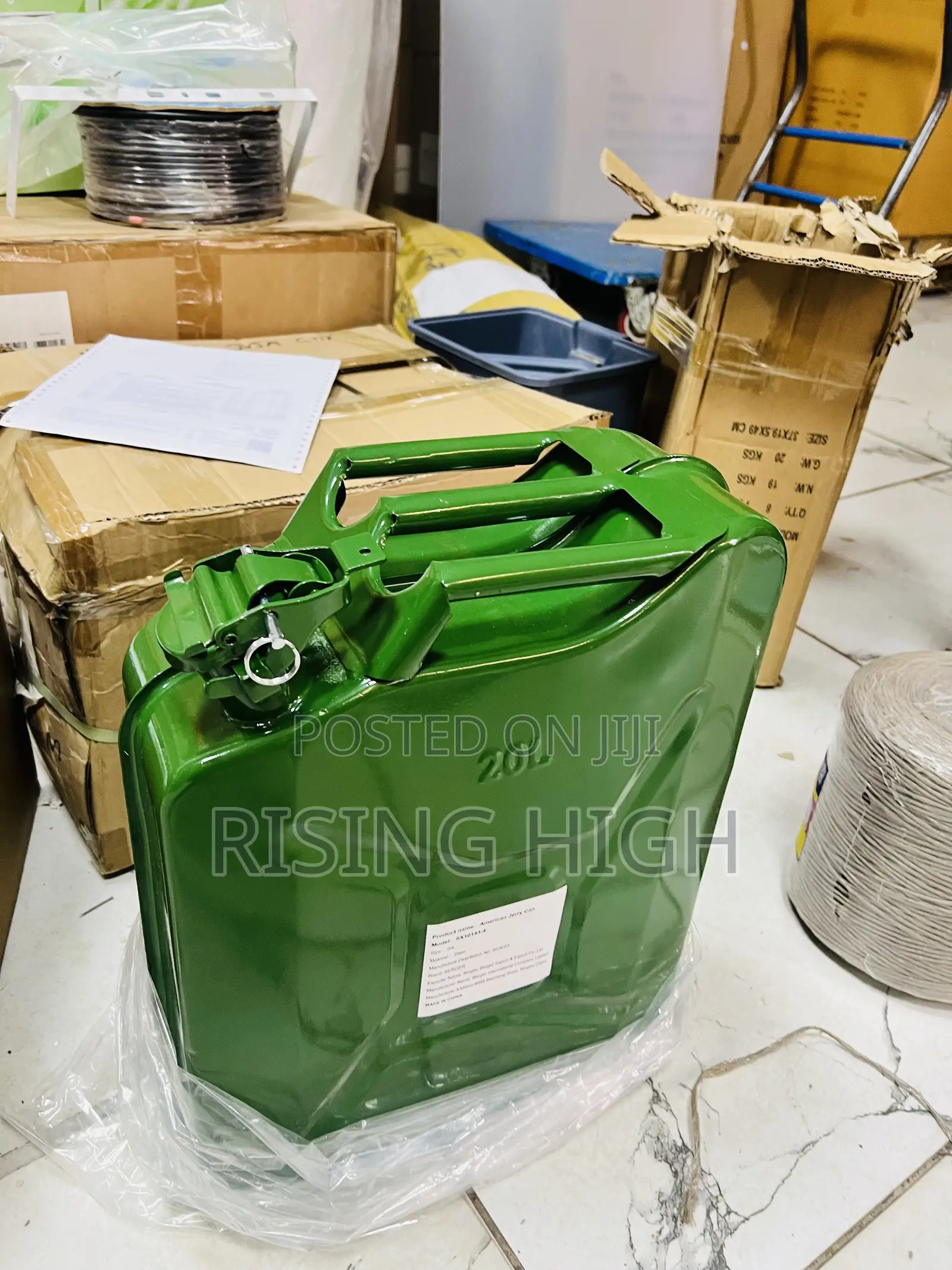20l Metal Jerry Can Fuel Storage Container