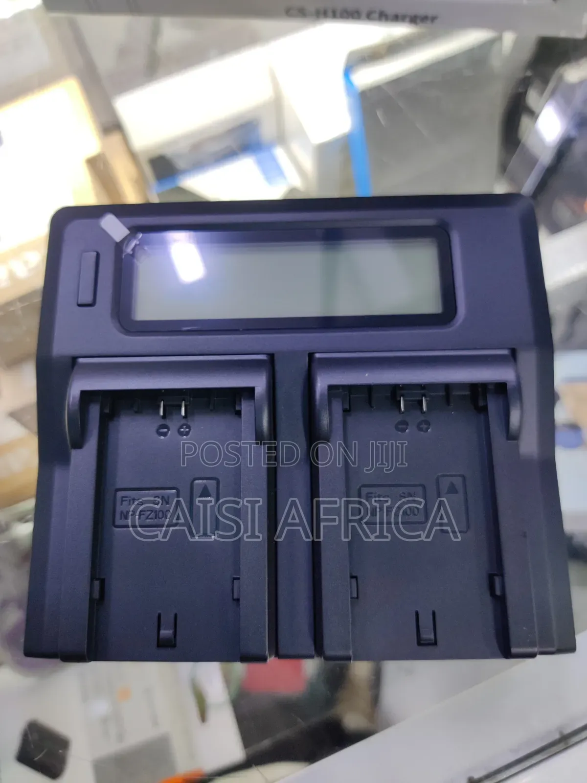 Caisi Cs-H100 LCD Dual Battery Charger for Sony Np-F Series