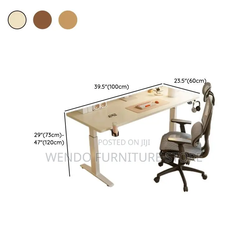 Office Desk; 1200mm Home Office Flexible Height Standing Desk