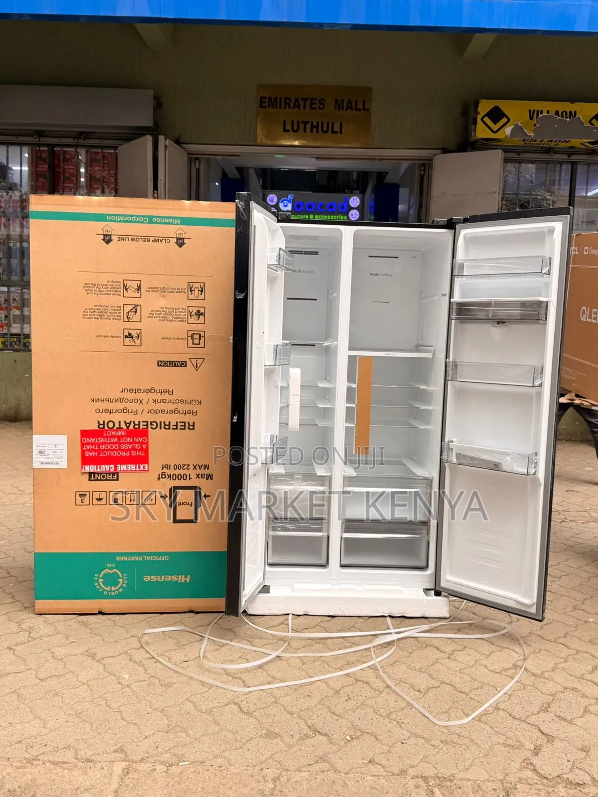 Hisense Fridge Side by Side 541 Litres Ref558dr-Bg