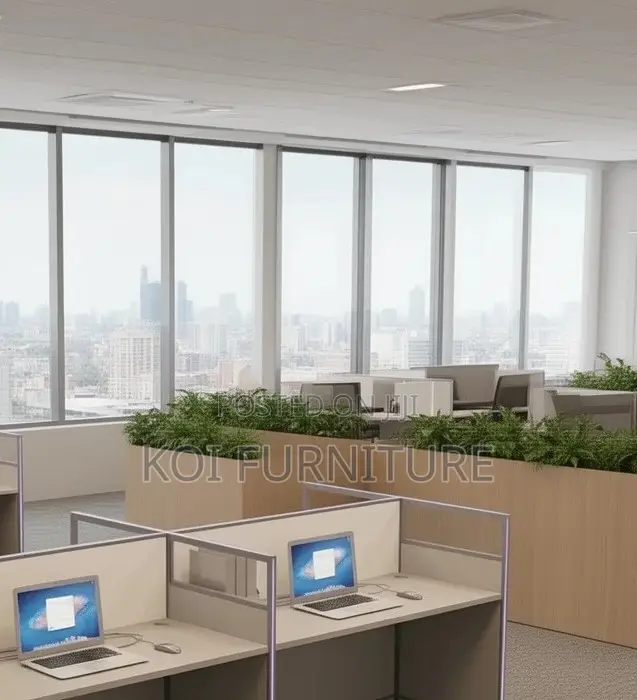 Office Workstation; Four Users MDF Office Workstation