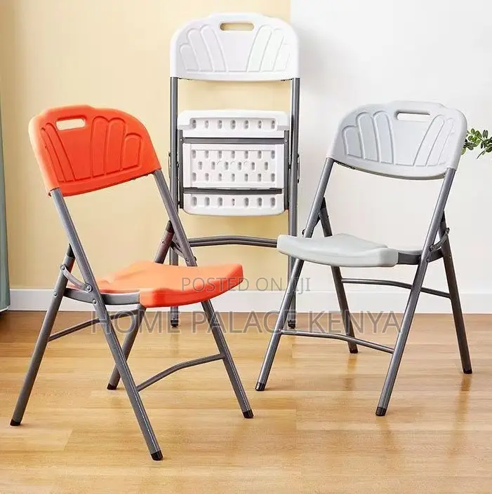 Picnic Chair: Lightweight Portable Plastic Orange Chair for Outdoor