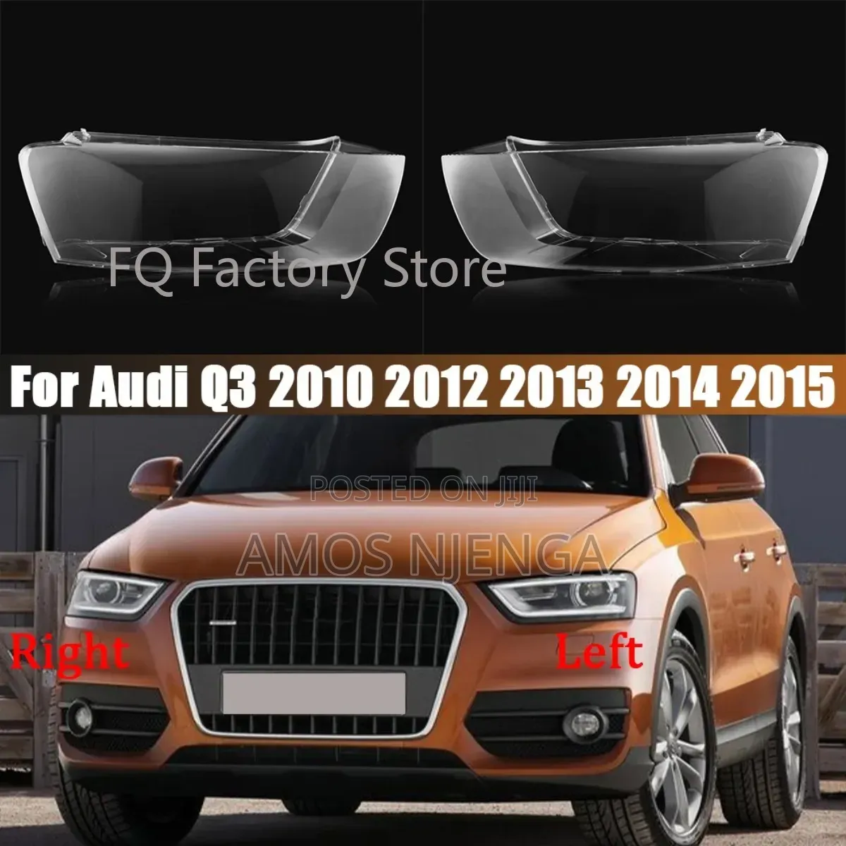 Audi Q3 2010-2015 Headlight Lens