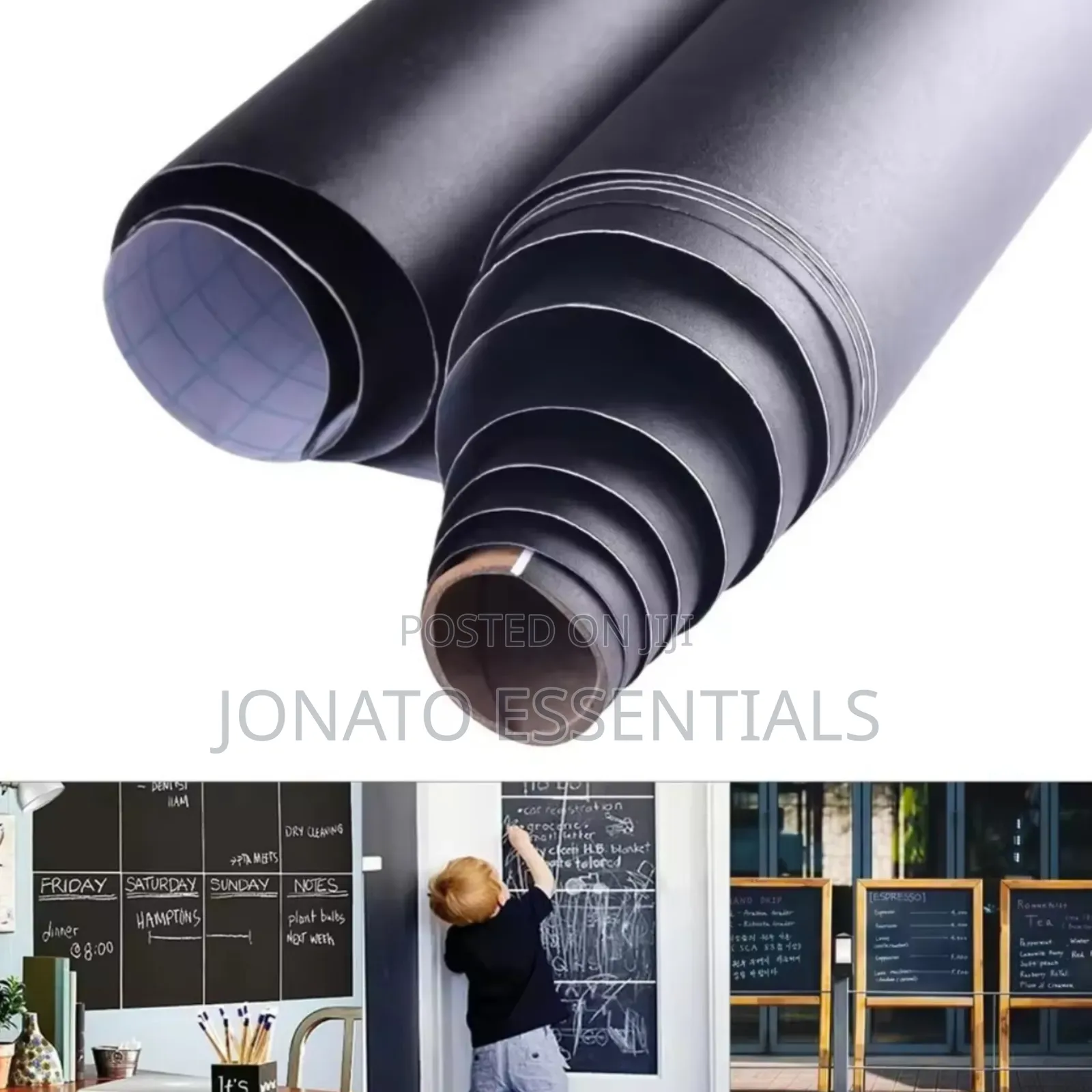 Peel and Stick Blackboard Sticker Wall Chalkboard Roll + 5 Chalks