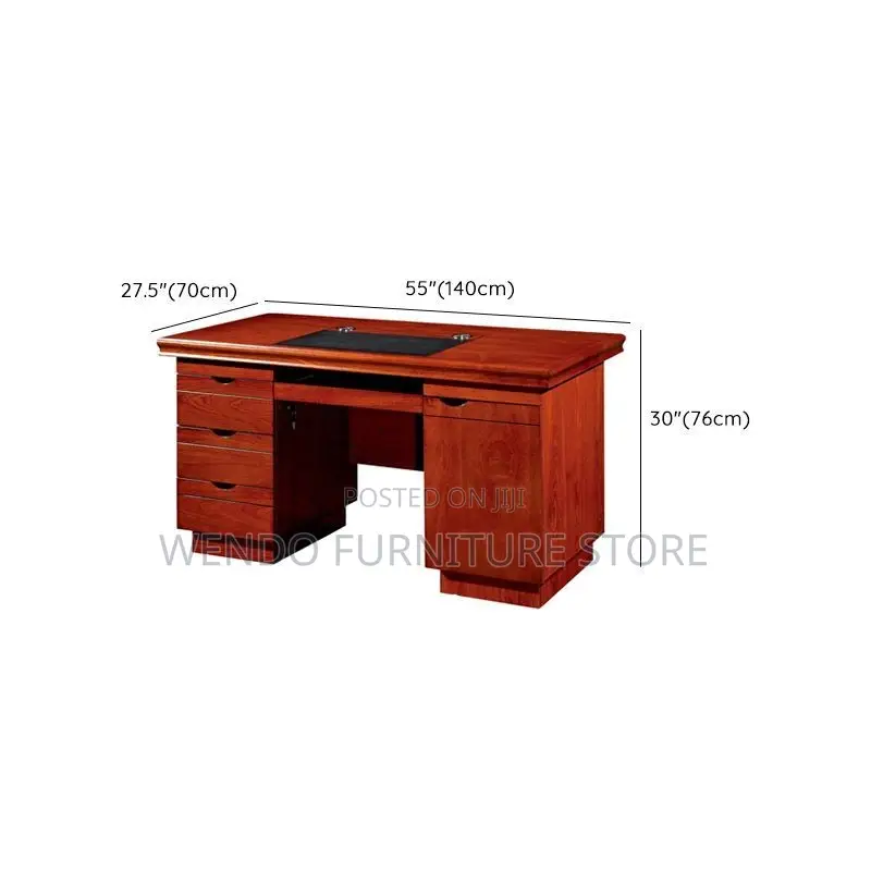 Office Desk; 1400mm Home Office Mahogany Executive Desks With Cabinets