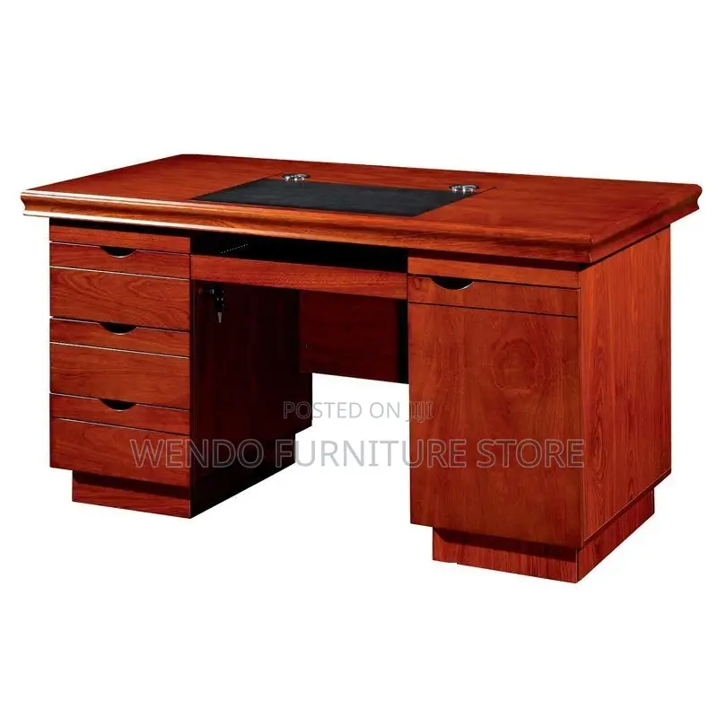 Office Desk; 1400mm Home Office Mahogany Executive Desks With Cabinets