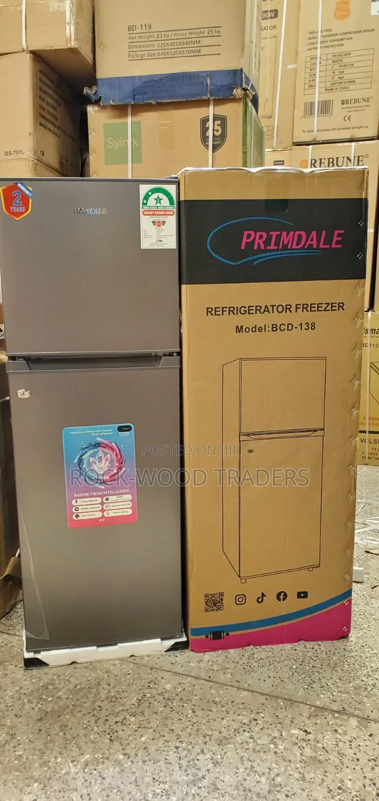138lts Double Door Refrigerator