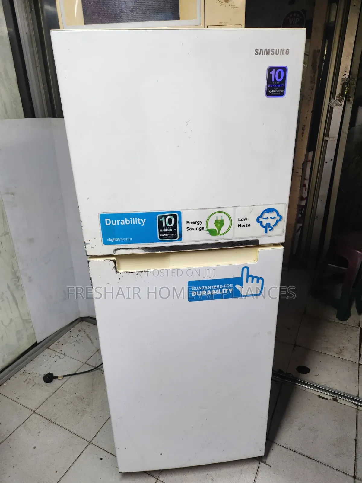 White 2 Door Affordable Fridge