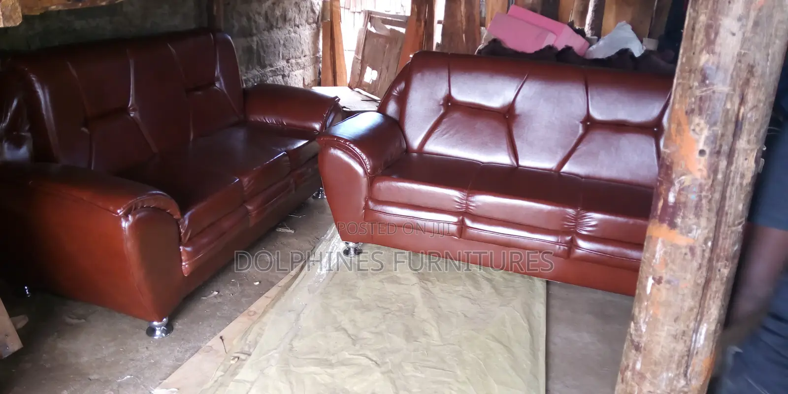 Brown Leather Seat