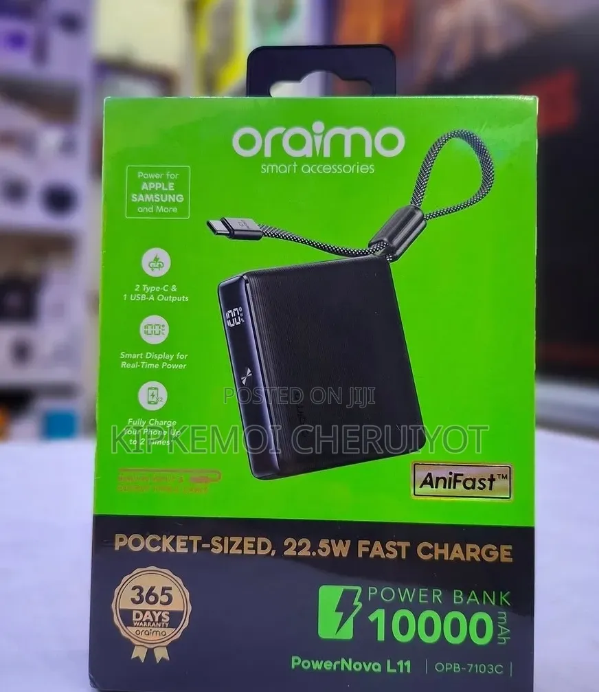 Oraimo Powernova L11 10000mah 22.5w Power Bank