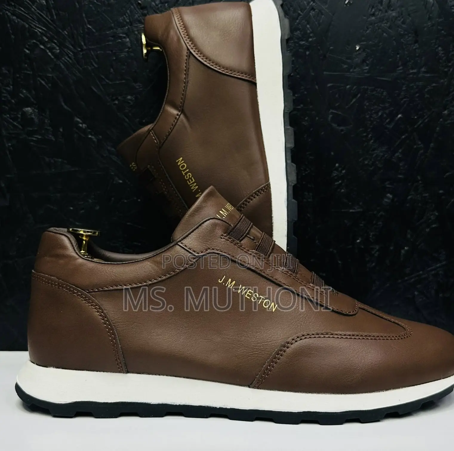 Jm . Weston on My Way Men Lace Up Casuals Size 40-45