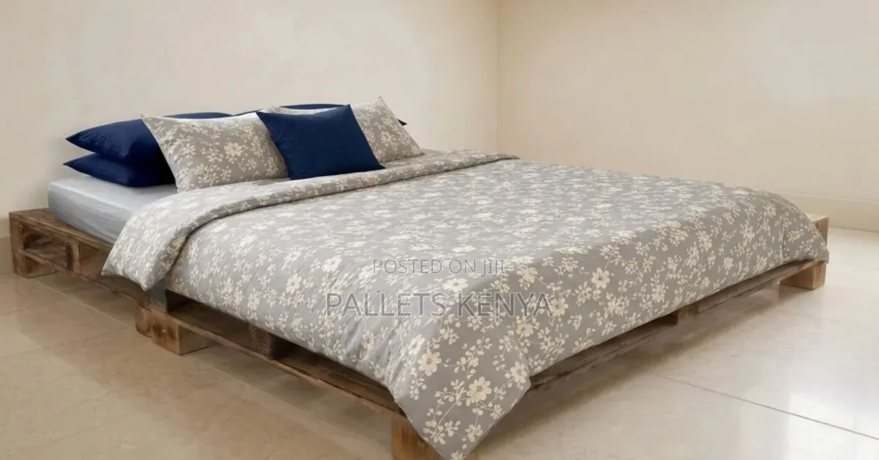 Modern 5×6 Pallet Bed – Simple Pallet Bed Frame, Strong Affordable