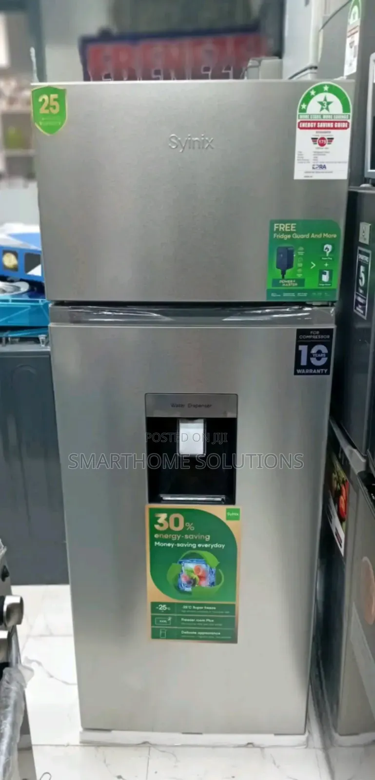 Syinix 210l Fridge With a Water Dispenser 3 Stars