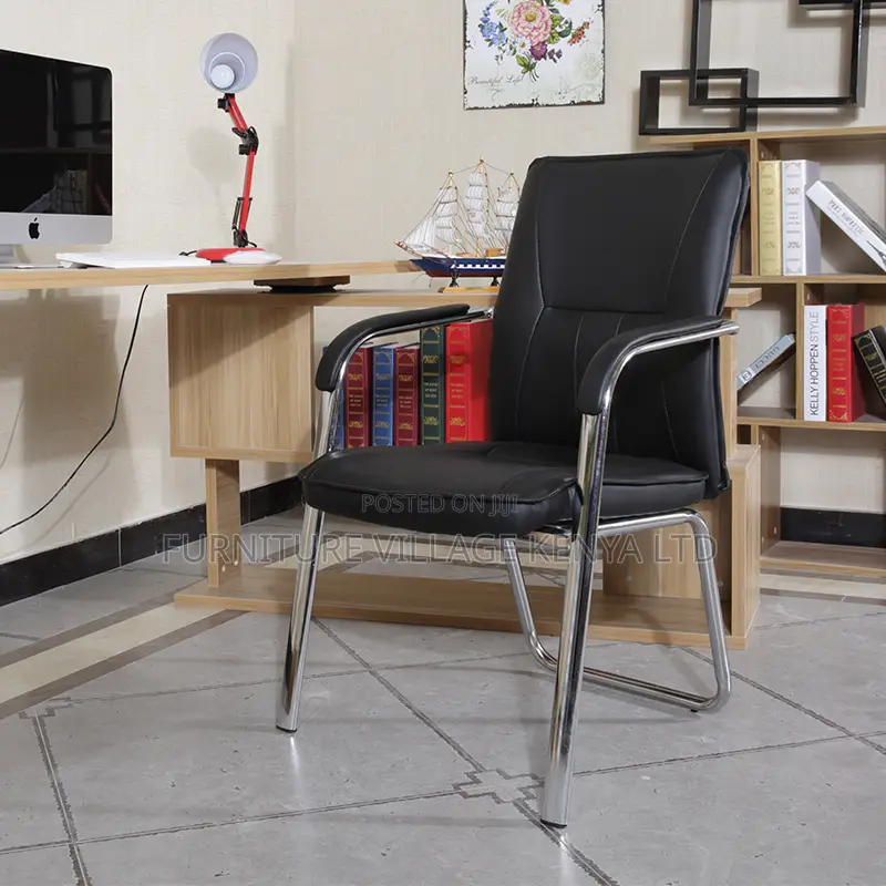 Leather Arm Reception Guest Chair