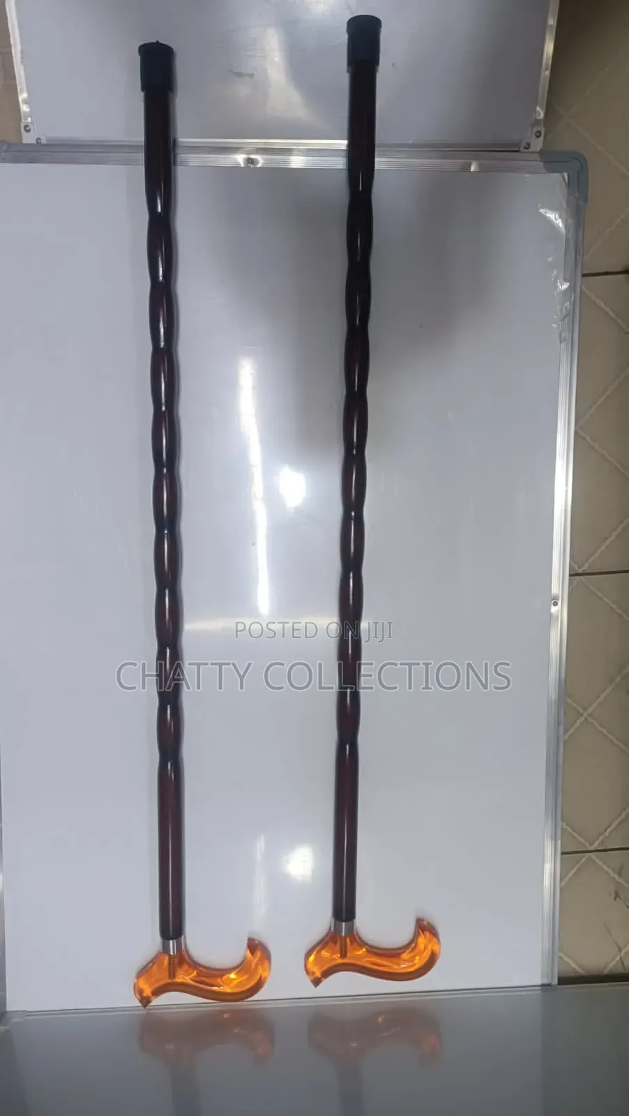 Glass Handle Wooden Walking Sticks