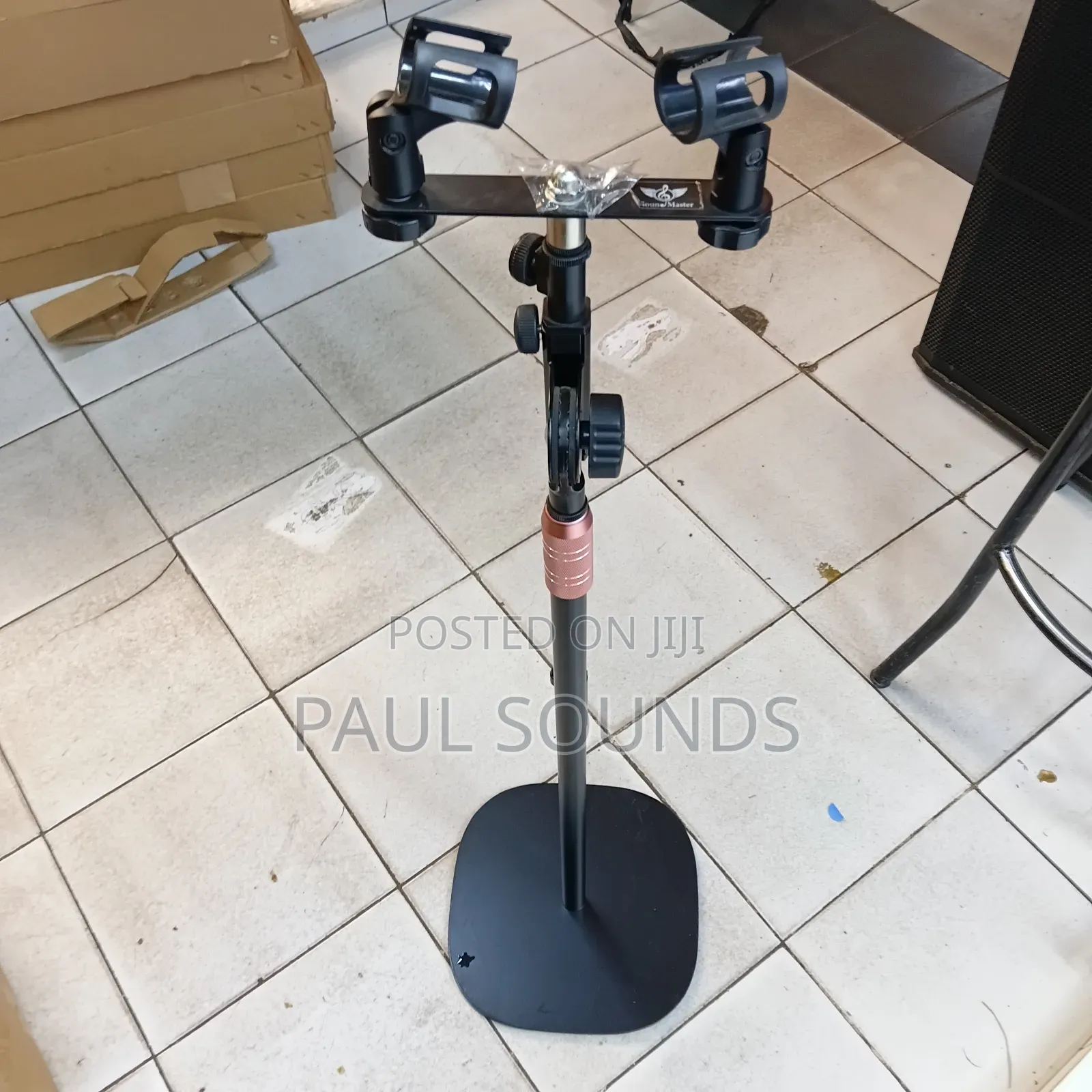 Soundmaster Dual Microphone Stand