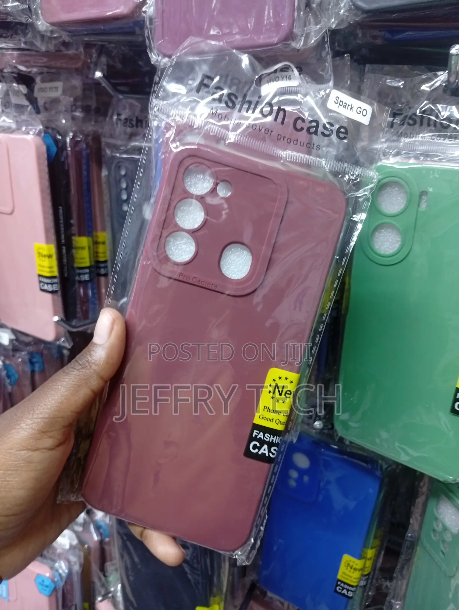 Tecno Spark 8c Minimalist Maroon Color Cover
