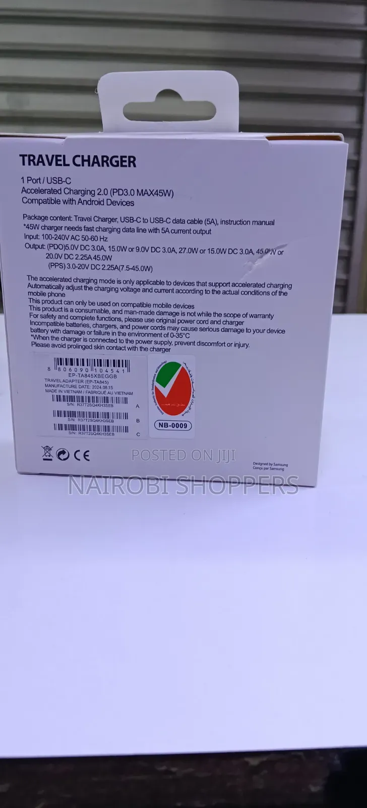Samsung Type C to C Charger