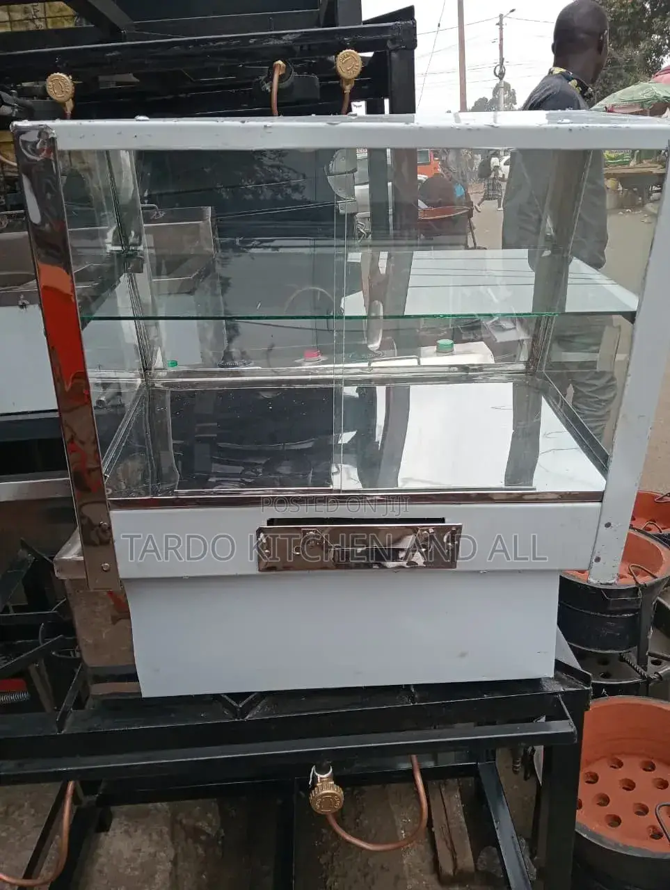 Stainless Steel Charcoal Display