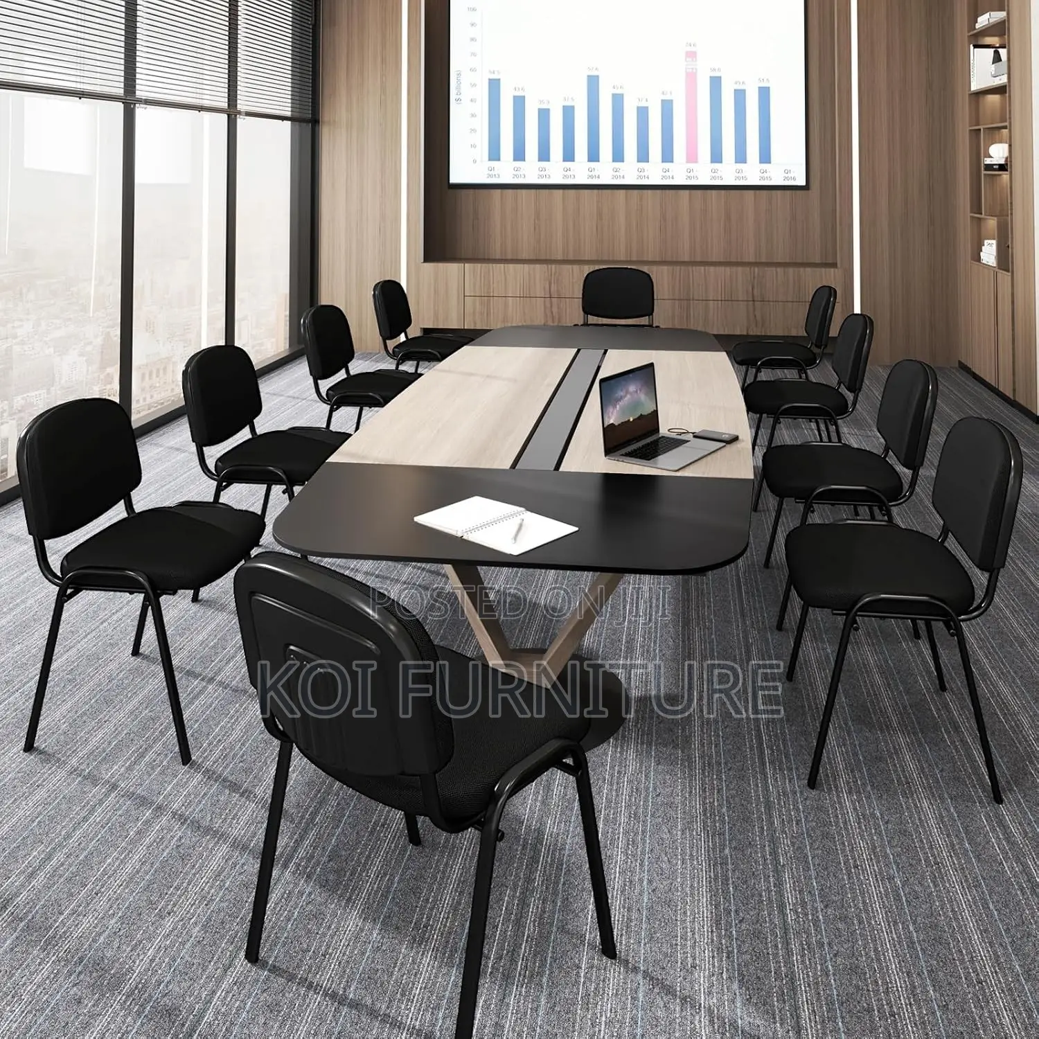 Office Chairs; Mid Back Tosca Fabric Ofice Meeting and Visitors Chairs