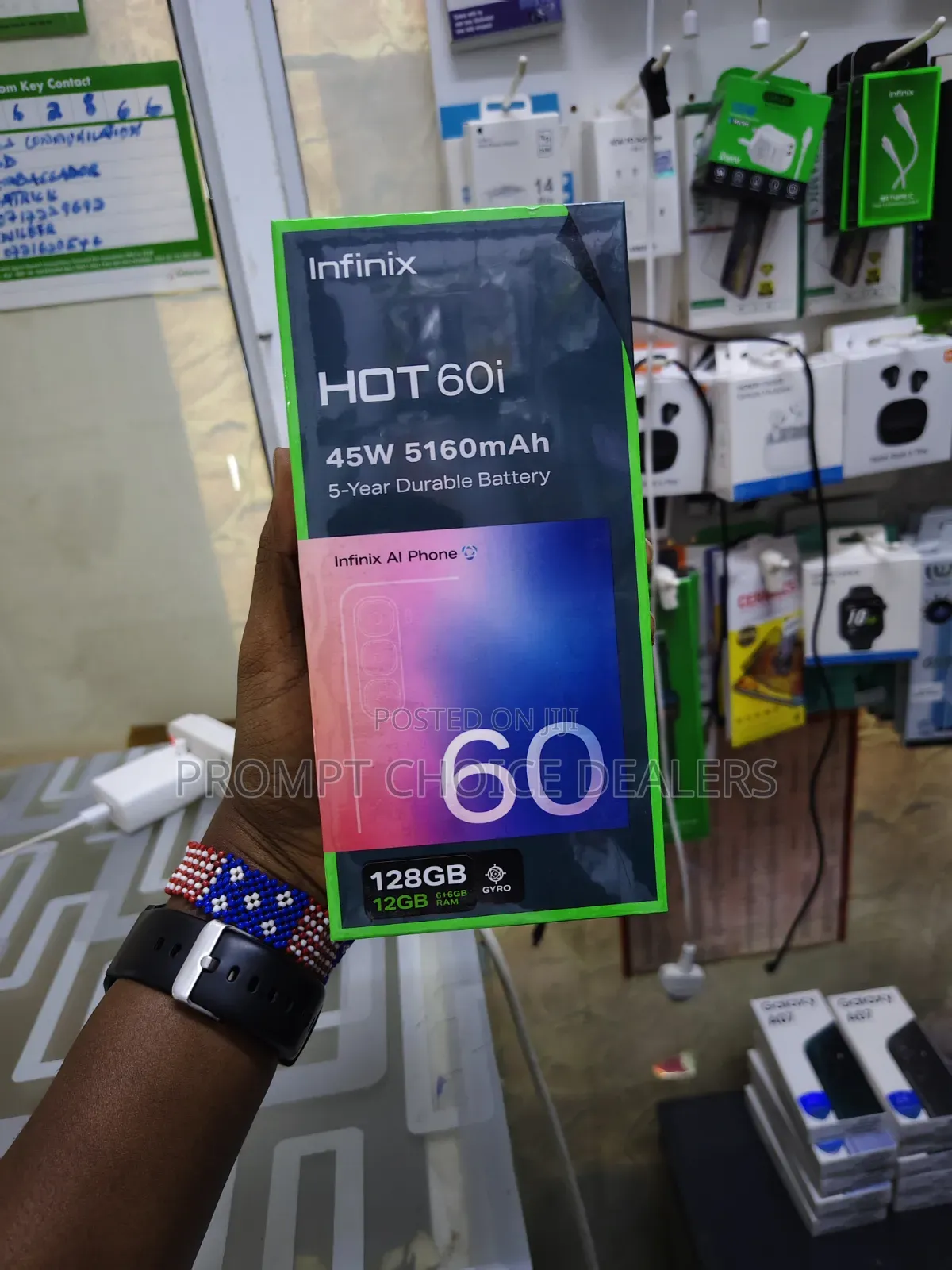 New Infinix Hot 60i 128 GB Blue