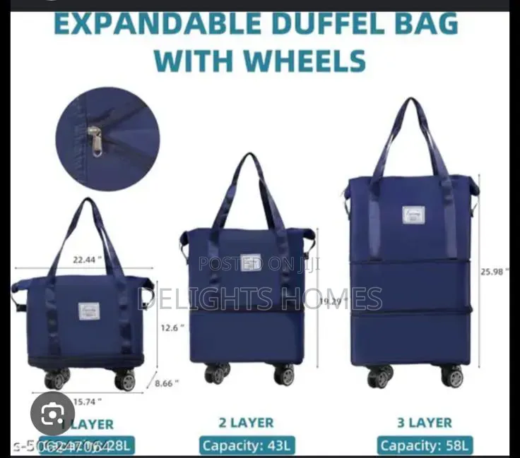 Big Expandable Travel Bags With Detachable Wheels_yu