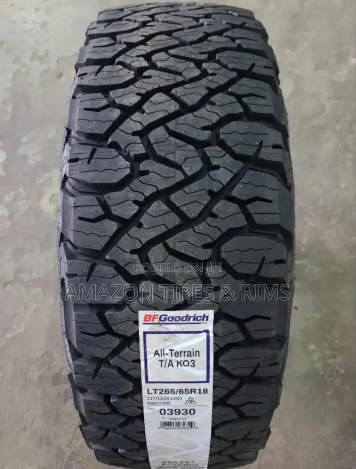 265/65 R18 Bf Goodrich Tyres a/Tk03 All-Terrain