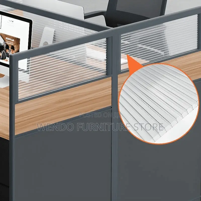 Office Workstation; Four Users MDF Office Cybers Workstation