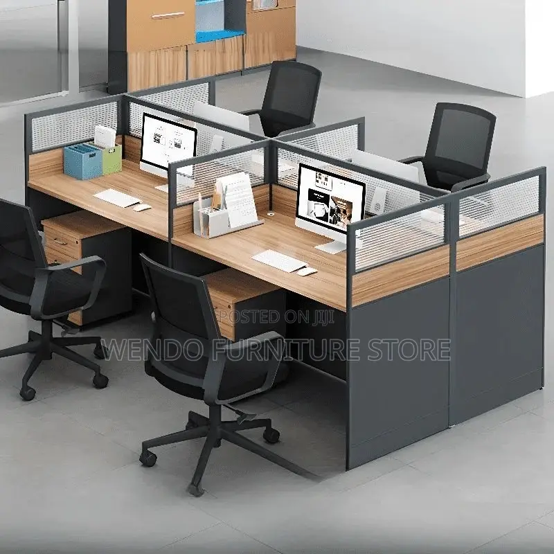 Office Workstation; Four Users MDF Office Cybers Workstation