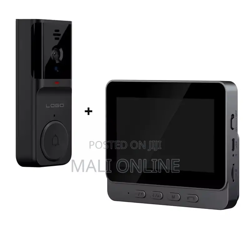 4.3 Inch Wireless Video Doorbell Intercom Hd 2-Way Audio Night Vision