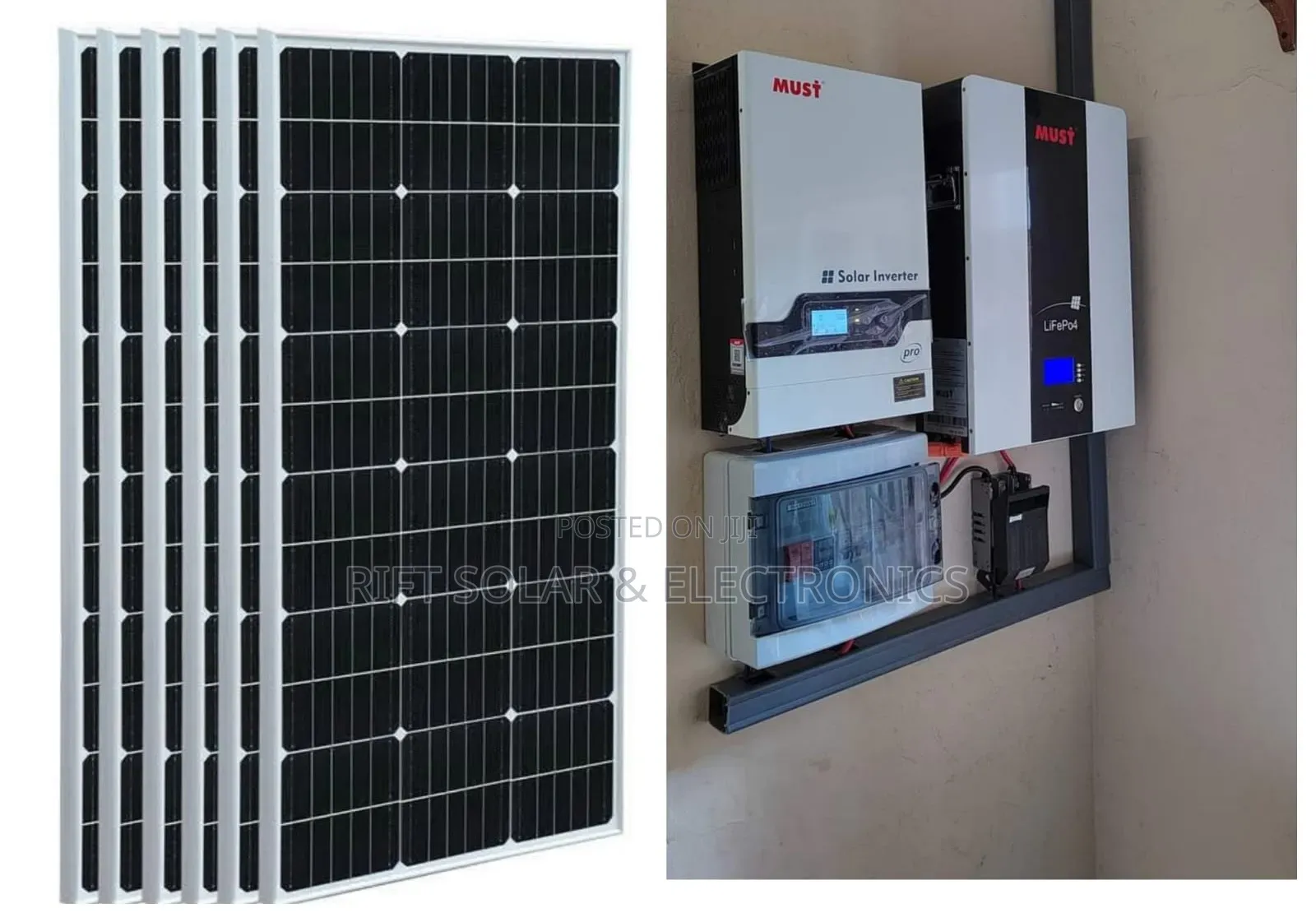 3.2kva Hybrid Inverter - 5.12kwh Lithium Battery -(6)470w Solar System