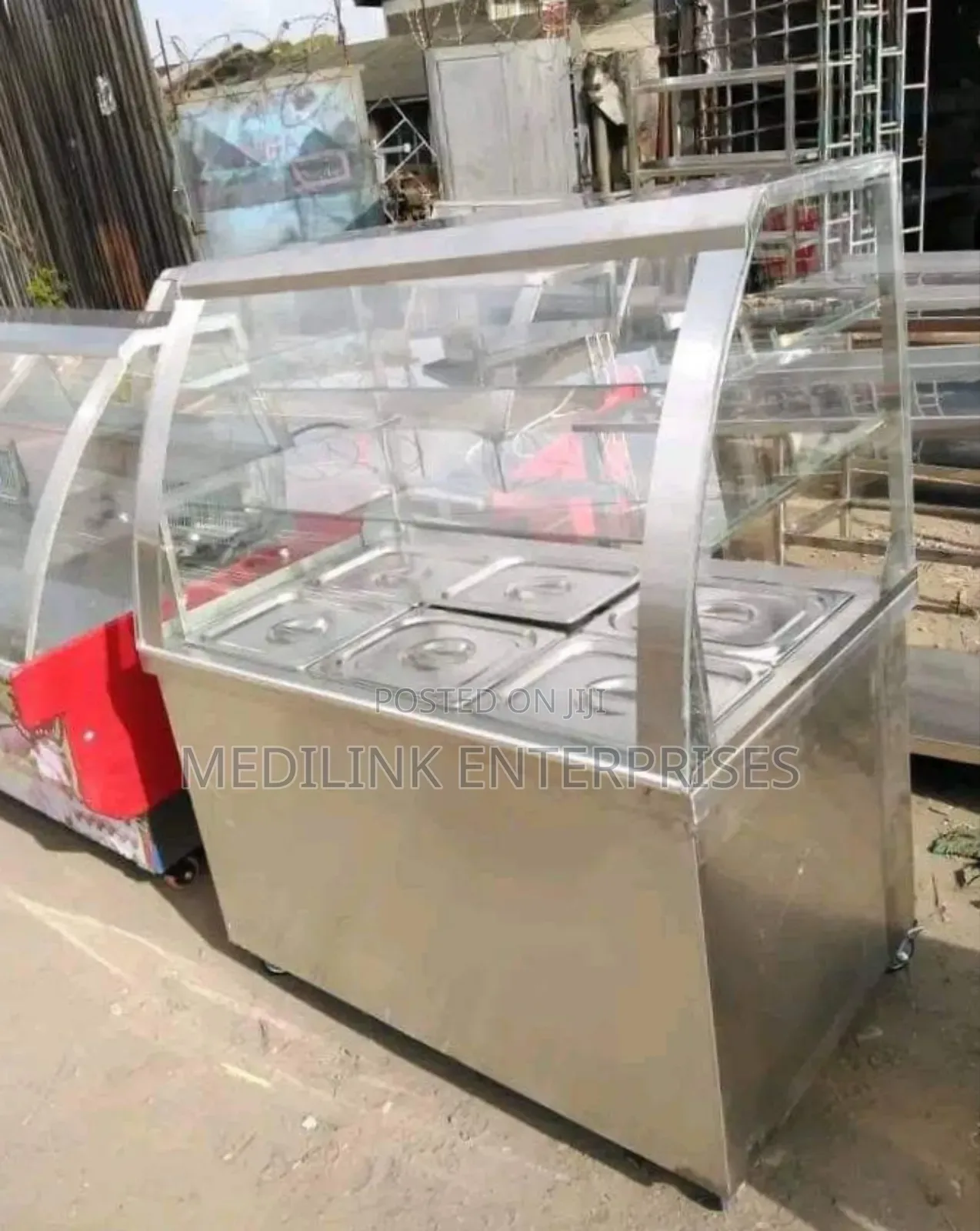 Glassed Luzon Food Warmer Display Customized