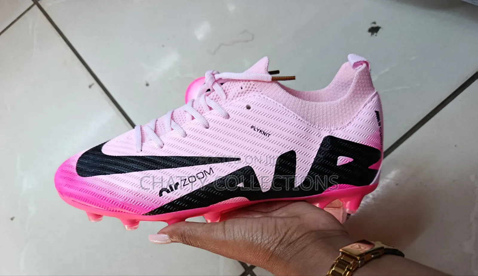 Pink Nike Air Zoom Unisex Football Boots Size 40 to 45