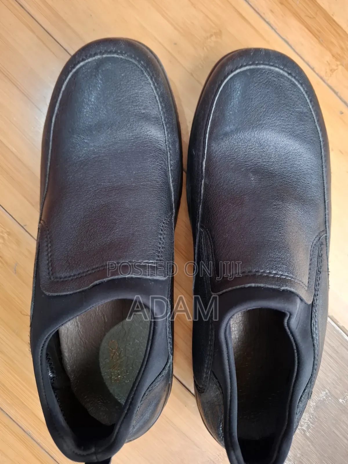 Men's Black Slip-on Safety Shoes