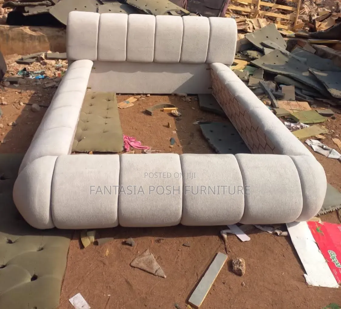 Cream Channel Bubble Bed 5 by 6