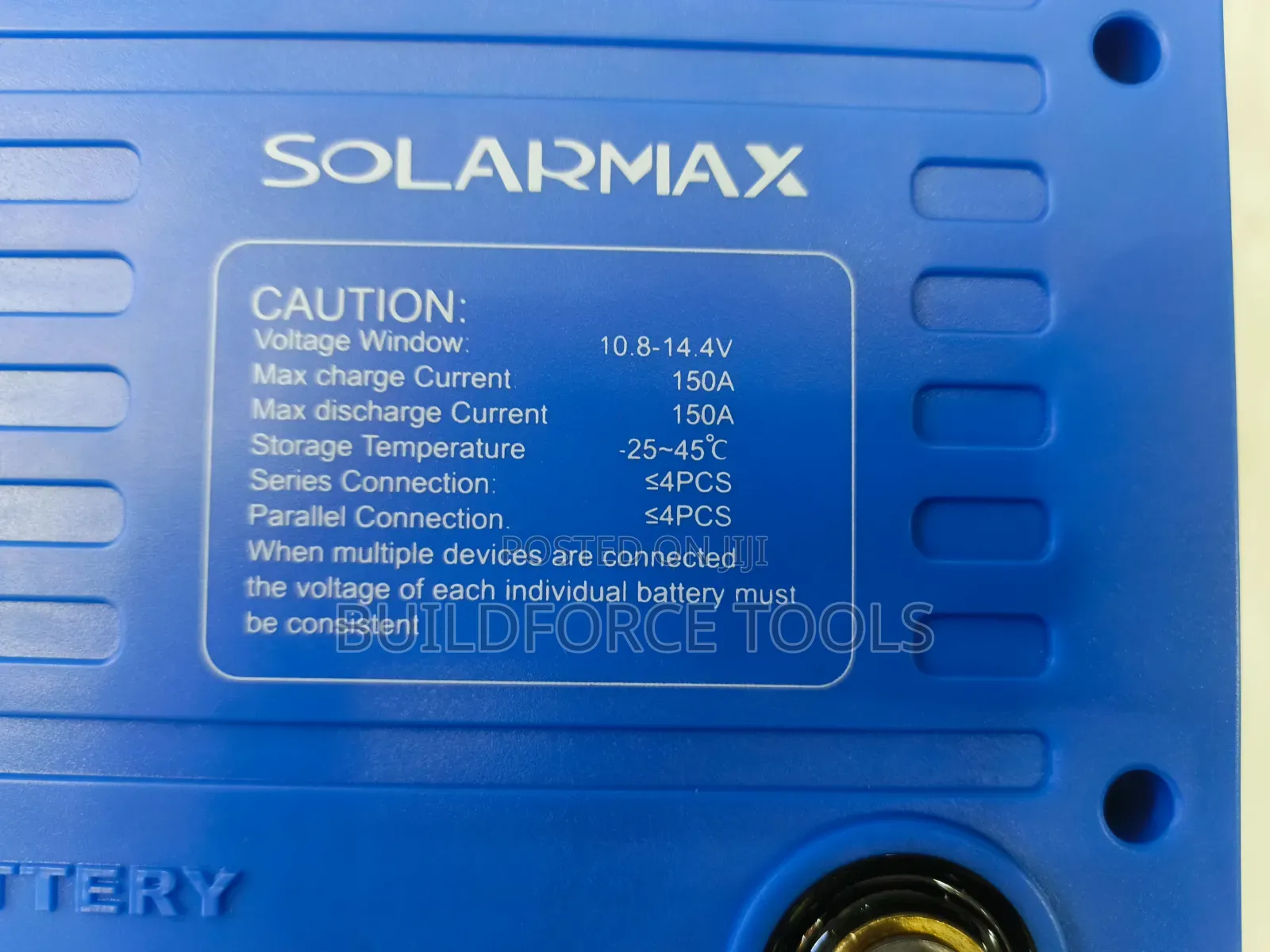 12.8 v 200bah Solarmax Lithium Battery