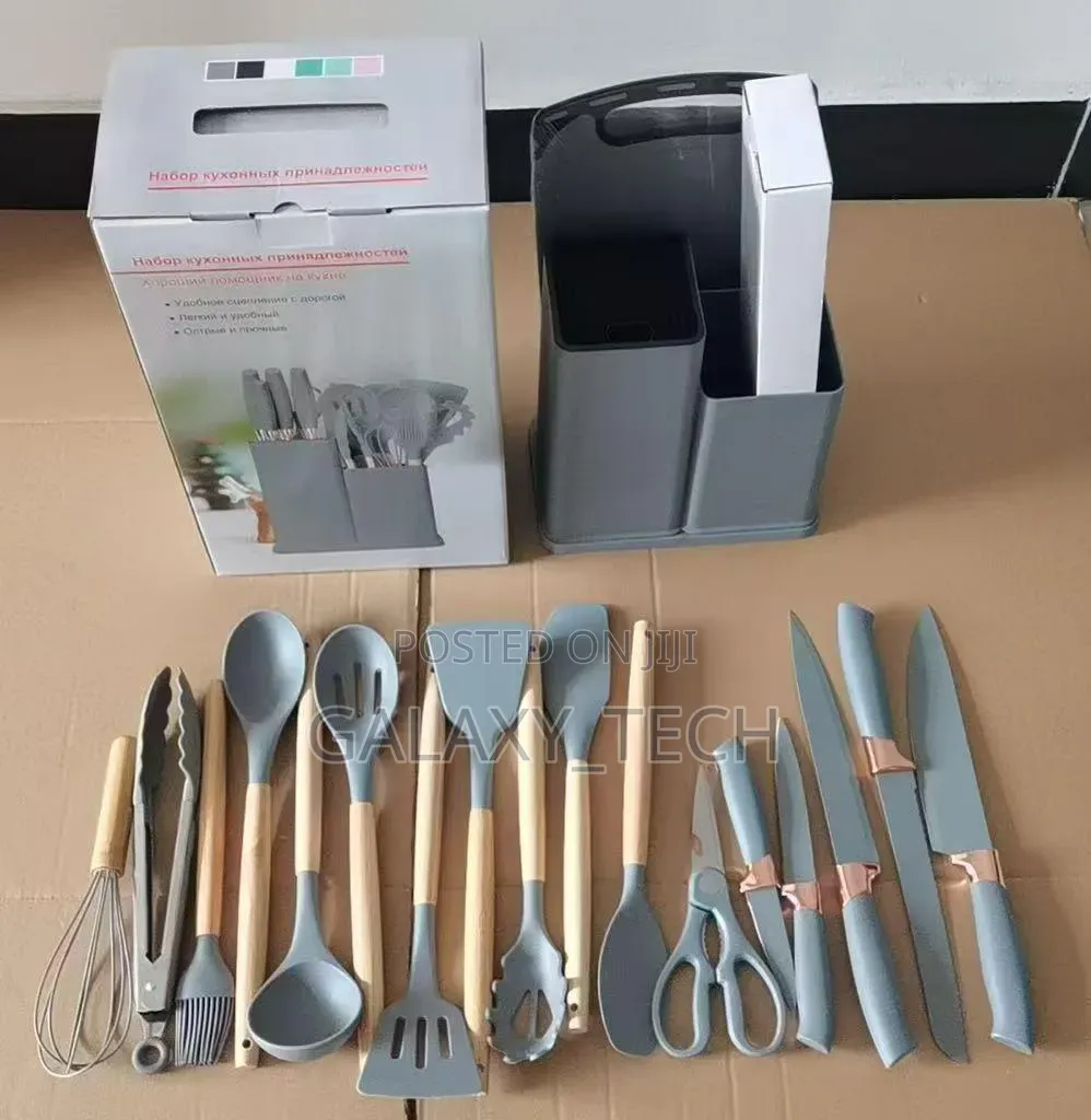 19pcs Silicone Cultery Spoons Set