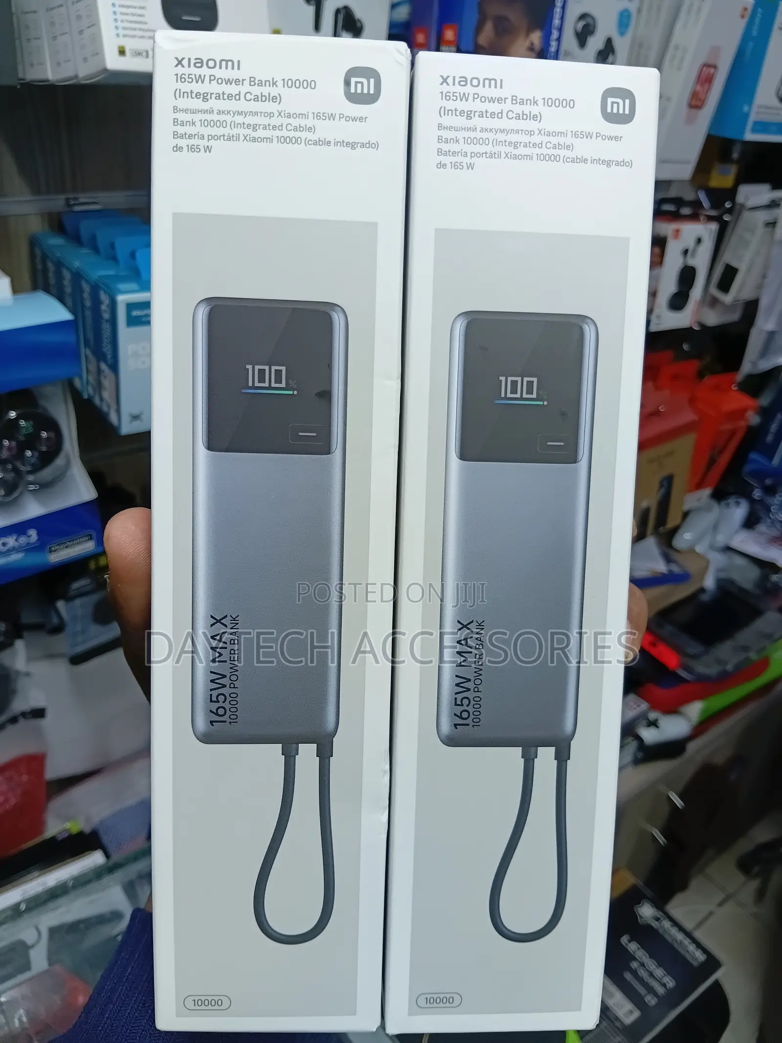 Xiaomi 165w Power Bank 10000 Mah Integrated Cable Usb-C Gray Bhr9361gl