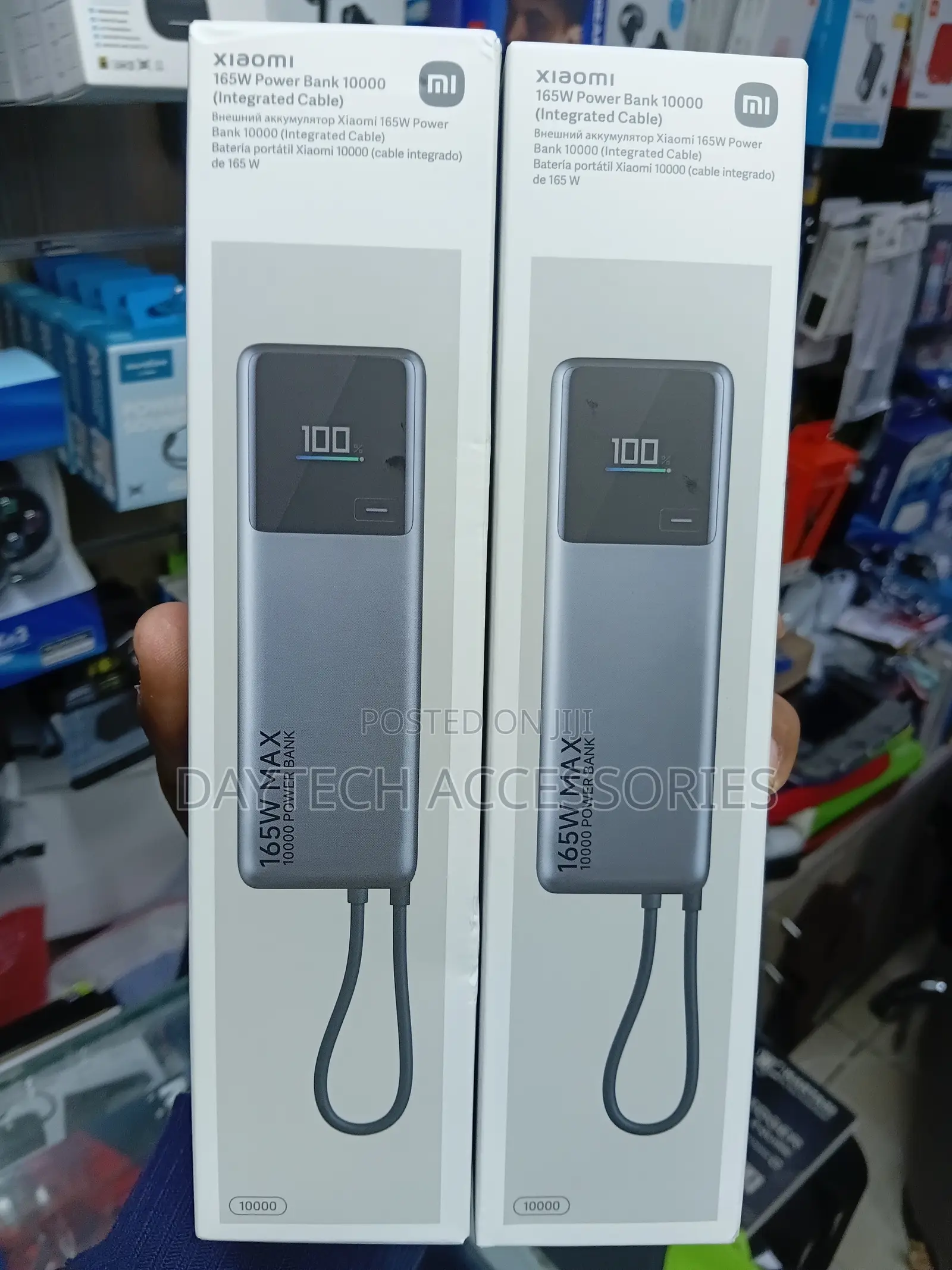 Xiaomi 165w Power Bank 10000 Mah Integrated Cable Usb-C Gray Bhr9361gl