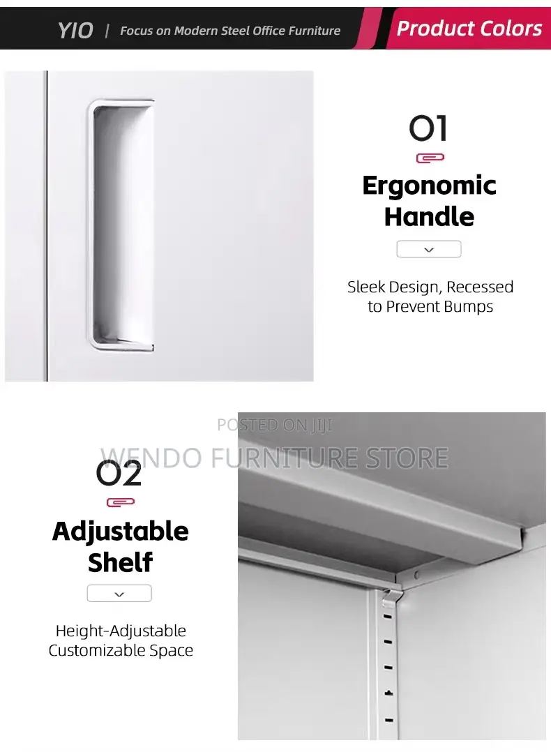 Office Cabinet; 9 Lockers Steel Office Cabinet