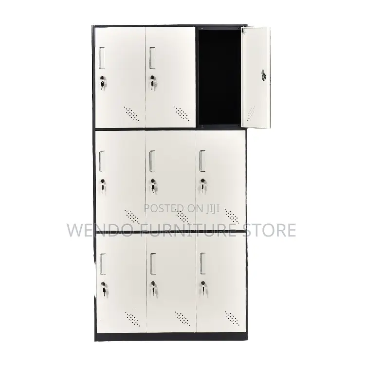 Office Cabinet; 9 Lockers Steel Office Cabinet
