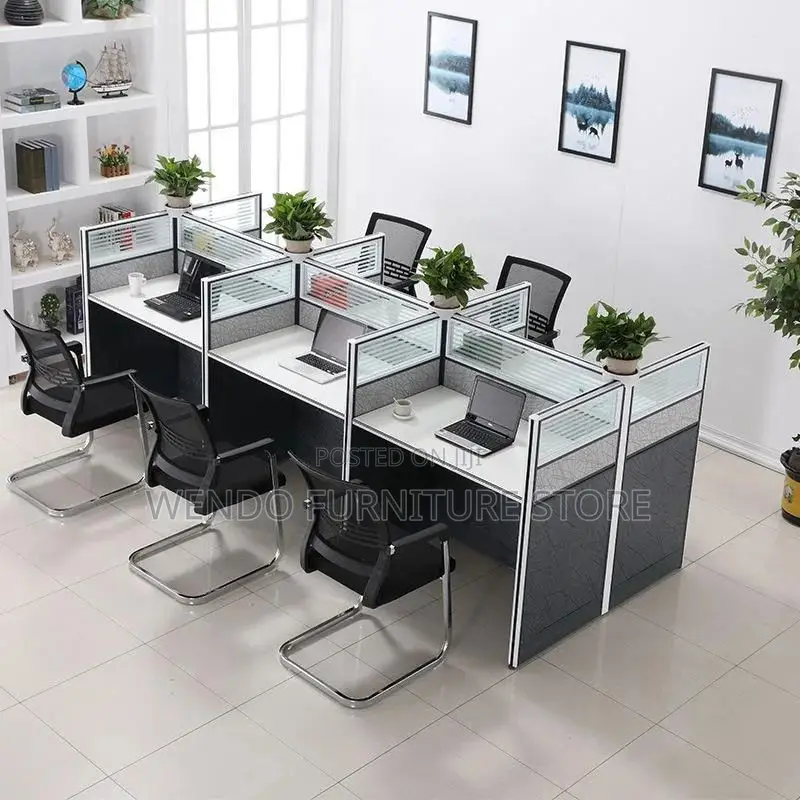 Office Workstation; Six Users Office Working Workstations
