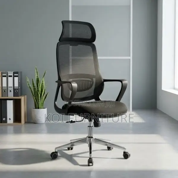 Office Chair : Black Halley High Back Ergonomic Office Chair