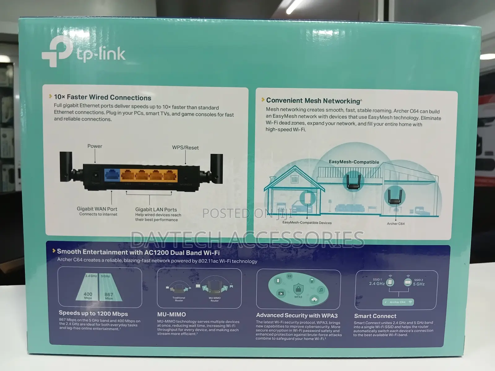 Tp-Link Tp Link Ac1200 (Archer C64) Wi-Fi Router