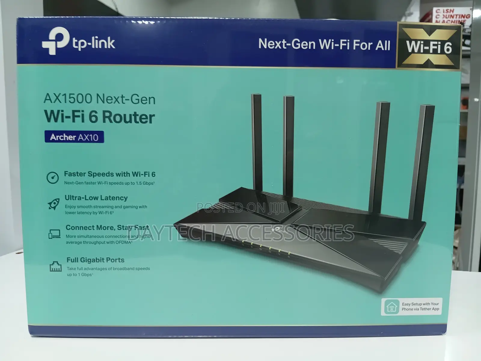 Tp-Link Smart Wifi 6 Router (Archer Ax10) – 4 Gigabit Lan Ports.