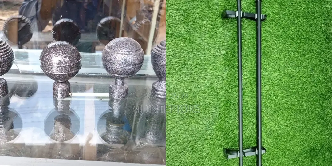 Strong Luxury Jua Kali Curtain Rods for Modern Home Interiors