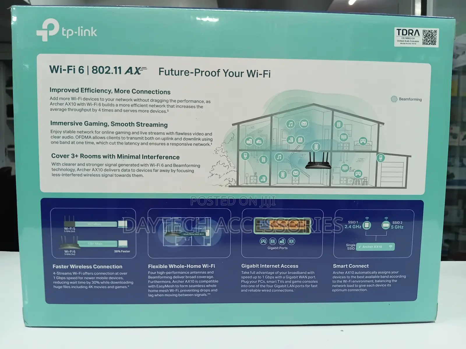 Tp-Link Wifi 6 Ax1500 Smart Wifi Router (Archer Ax10) 802.11ax.